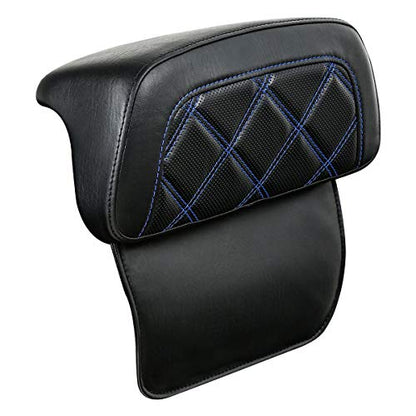 Razor Chopped Trunk Backrest Pad Fits For Harley Touring 2014-2023 Tri Glide Road King Street Glide Road Glide Electra Glide Pack - color: Style D# 4