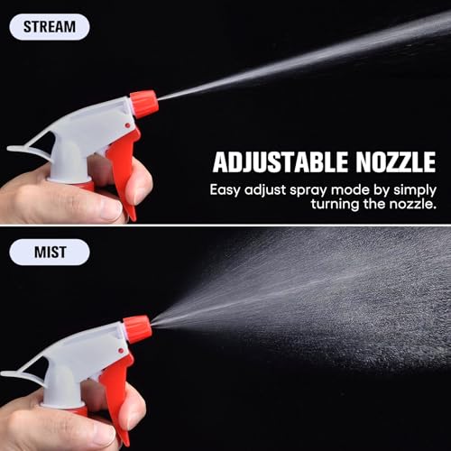 Matthew Cleaning 32 oz Plastic Spray Bottles, Professional Chemical Resistant Heavy Duty Spray Bottles for Chemicals, Cleaner, Bleach, Solvent Safe, Adjustable Nozzle and Measurement, Case Pack 12 Pcs - size: Case Pack - 12 Pcs