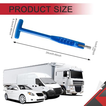 Car Tire Valve Stem Puller, Valve Stem Removal Tool, No Scratch High Tensile Strength Valves Lever Tool, Auto Tire Repair Replacement Accessories Fit for Most SUV Motorcycle Truck (Blue)