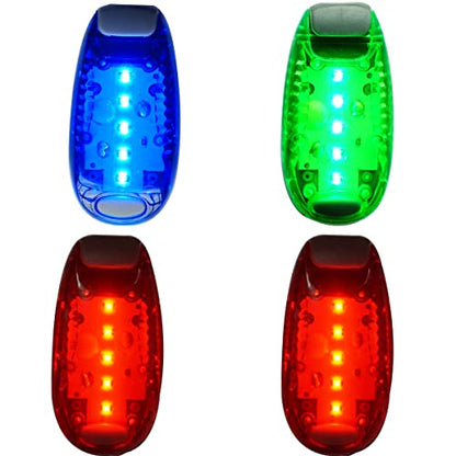 Bicycle Tail Light, LED Safety Light (4 Pack) Bike Rear Light LED | Clip On Strobe/Running Lights for Runners, Dogs, Bike, Walking | High Visibility Accessories for Your Reflective Gear, Bicycle etc.