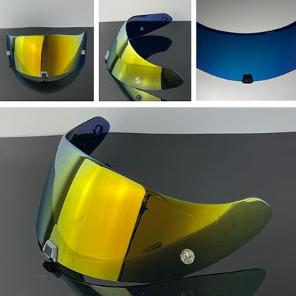 R1 Air Helmet Visor Replacement,Tinted Motorcycle Helmet Face shield Windshield lens for R1,R1 Air,R1 EVO,T520,ST1400,391 (Revo Deep Gold) - color: Revo Deep Gold