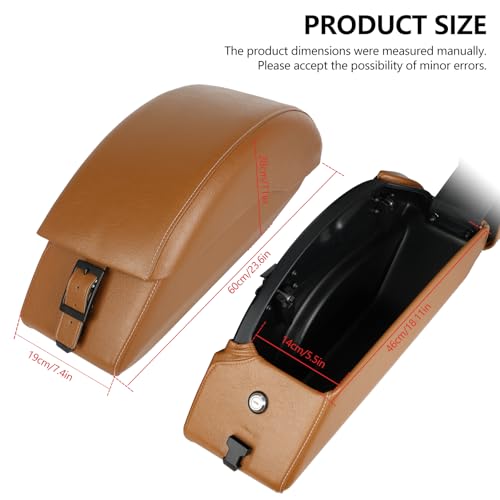 Motorcycle Saddlebag Side Pocket luggage Fits for Indian Scout Sixty ABS 2015-2023 Model Brown - color: Brown