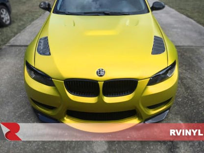 3M 2080 Series S335 Satin Bitter Yellow Dual Cast Car Wrap Vinyl Film and Controltac Air Release Adhesives - 1ft x 1ft - Bubble Free Sheet Roll for Vehicles, Rims and Signs - color: Satin Bitter Yellow - 2080 S335, size: 1ft x 1ft