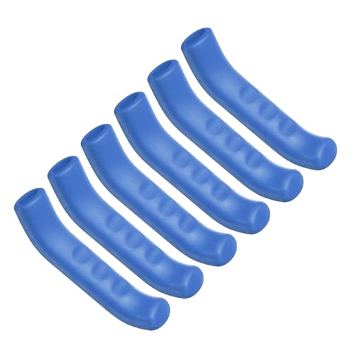 HARFINGTON 3 Pairs Bike Brake Lever Cover Silicone Brake Lever Grip Protector Anti-Slip Brake Handle Protection Covers Sleeve for Mountain Road Bike Cycling, Blue - color: Blue