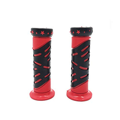 WATERCRAFTS Star Gel Style Grip RED Compatible with ATV Quad WATERCRAFT BOMBARDIER Jet SKI Recon Rincon Kawasaki Brute Force Prairie Bruin Grizzly Kodiak(7/8" Both Side) - color: D