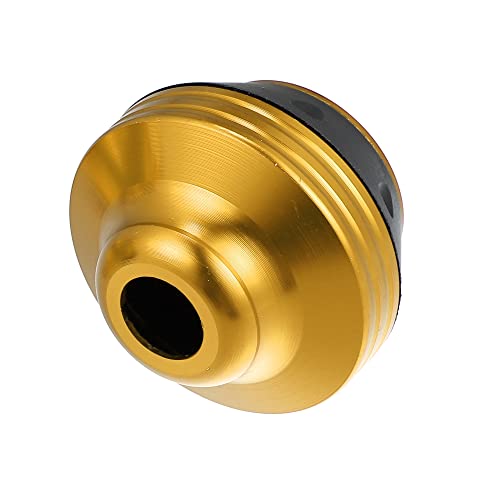 X AUTOHAUX Pair Motorcycle Wheel Front Fork Frame Sliders Falling Protection Gold Tone Universal - color: Gold Tone