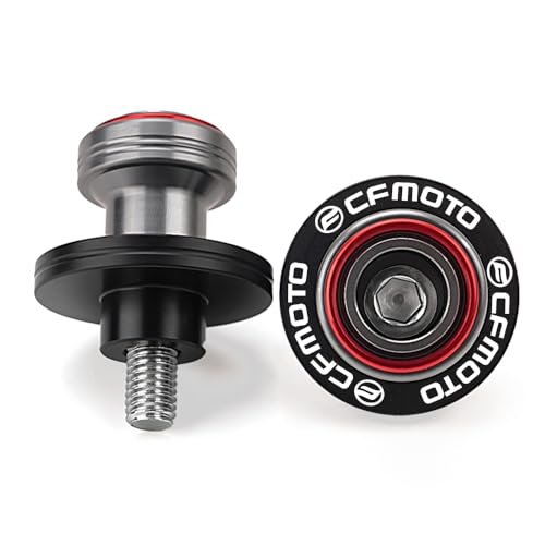 Compatible with CFMOTO Ibex450 Ibex800 300SS 450SS 450NK 450CLC 675SS 675NK 750SS 800NK Motorcycle CNC Swingarm Spools Sliders Stand Screw Paddock Bobbins (Red) - color: Red