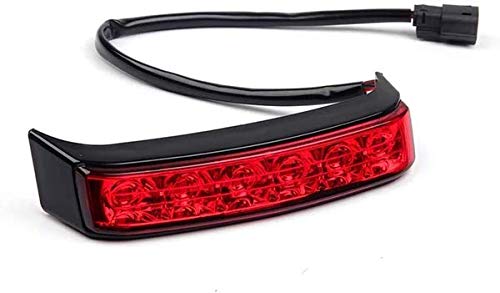 Eagle Lights Saddle-Lights Vivid Black Saddle Bag LED Lights for 2014 to Current Harley Davidson Touring Models - color: Black with Red Lens