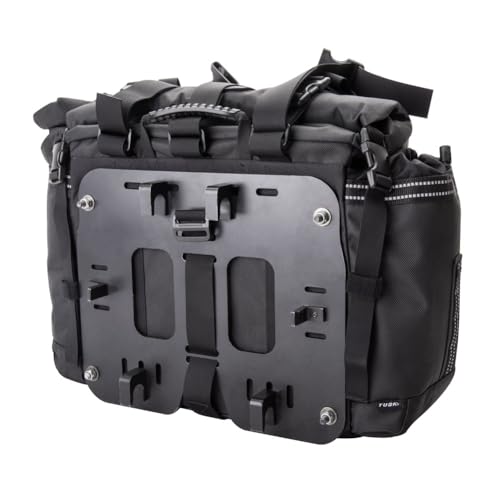 Tusk Olympus Pannier Bags with Tusk Pannier Rack Mounts Black/Grey