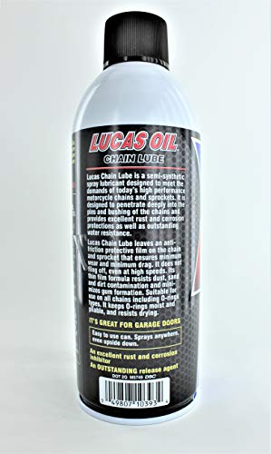 Lucas Oil 10393 Chain Lube Penetrant Aerosol - 11 oz, Pack 4