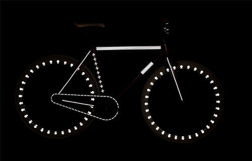 RydeSafe Reflective Decals - Hexagon Kit - Large - color: White
