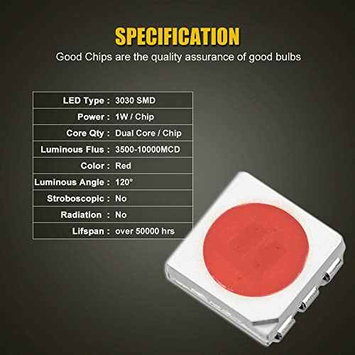 EBAIFUN Flashing 12V BAY15D 1157 LED Strobe Brake Light Brilliant Red Stop Tail Parking 2057 7528 1154 3496 2057A 1157A Dual Filament Base Replacement Bulb for Car Truck Motorcycle and Trailer 2-Pack