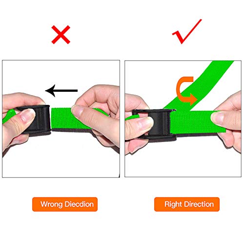 Premium Lashing Strap Short 1" x 6.5 ft, Cam Buckle Tie Down Straps Heavy Duty Secure Straps up to 700 lbs Capacity for Motorcycle,SUP, Kayak, Canoe, Surfboard, Cargo, Boat,Trailer, Luggage - color: Green 4pcs