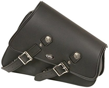 Milwaukee Leather SH639L-BLK-PCS Black Left Side Swing Arm Bag (11.5X5X12X3)