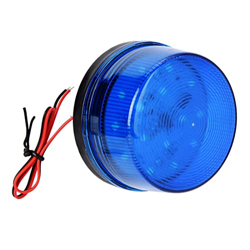 CHICIRIS LED Strobe Beacon Warning Signal Flashing Light for Security Alarm Blue Emergency Light for Home Office 1 X LED Flashing Alarm Lamp Without Sound
