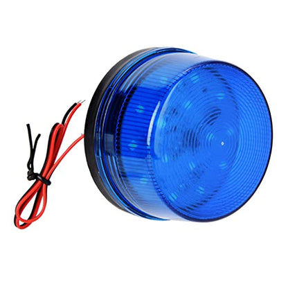 CHICIRIS LED Strobe Beacon Warning Signal Flashing Light for Security Alarm Blue Emergency Light for Home Office 1 X LED Flashing Alarm Lamp Without Sound