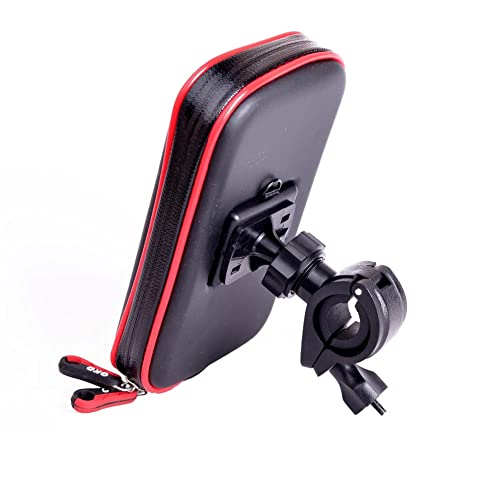 Upgrade Waterproof Motorcycle Phone Holder Bag Bicycle Rainproof GPS Phone Holder Bike Handlebar Support Moto Mount Card Slots (XL) - size: XL