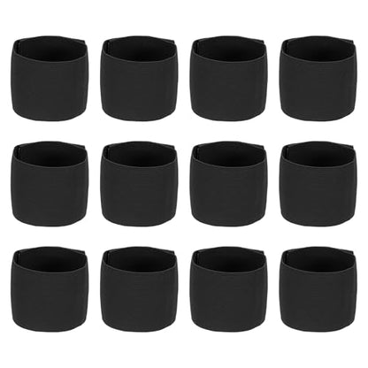 Soccer Captain Armband Elastic Wrist Arm Bands Adjustable Player Team Leader Anti-Slip Badge Sports Accessories - color: Black