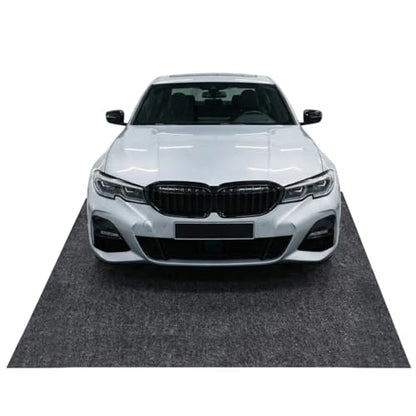 Garage Floor Protection Mat (9'8" x 12'3") Suitable for garages, it Prevents Slipping on the Bottom of Cars, Prevents Oil spillage, is Waterproof, Stain-Resistant, and Protects the Floor Surface. - size: 9'8" x 12'3"