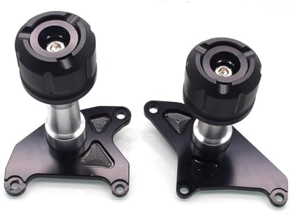MZS Motorcycle Frame Sliders Compatible with GROM MSX125 2013-2020, Falling Crash Protector Engine Guards Accessories No Cut Kits Black