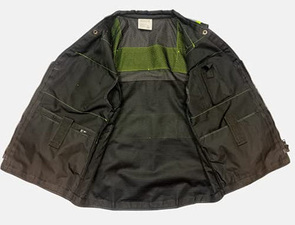 Men's Black Series Safety Vest with Zipper and Utility Pockets (Medium, Black) - color: Black, size: Medium