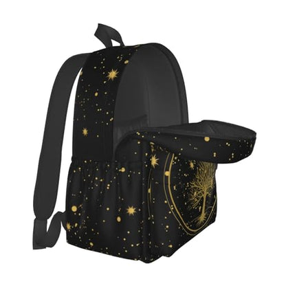 Tree Sun and Moon Phase Backpack Bookbag Laptop Backpacks Multipurpose Daypack for Boys Girls School Men Women Travel Hiking - color: Tree Moon Phase