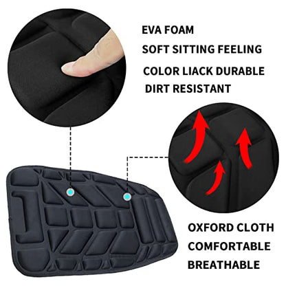 SaferCCTV Motorcycle Seat Cover ATV Padded Seat Protector,Motorcycle Seat Cushion Air Cooling 3D Motorcycle Seat Pad - size: 61 x 36.5 x 26cm