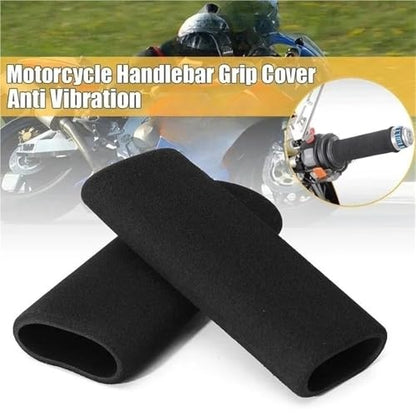 Non-Slip Handlebar Grip Covers Motorcycle Anti Vibration Handle Cover Bar Foam Comfort Slip Over Grips Universal Heat Shrinkable Grip Handlebar Sleeve