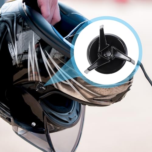 8 PCS Motorcycle Helmet Visor Screws, Helmet Visor Screws with 8PCS Rubber Washers Helmet Visor Replacement Set Helmet Fixing Screws Motorcycle Helmet Accessories for Motocross, Black