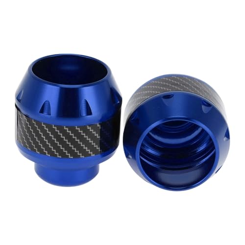Motorcycle Frame Sliders Falling Protection Wheel Crash Protector Scooter Moped Aluminum Alloy Blue 2 Pcs - color: Blue
