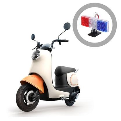 ABOOFAN LED Strobe Light for Motorcycle Car Emergency Warning Tail Lamp Dual Flash Compatibility for Motorcycles Vehicles Easy Installation Durable Reliable