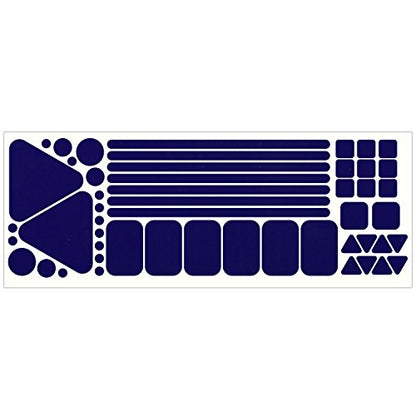 LiteMark Reflective Sticker Pack – Bicycle, Motorcycle & Helmet Reflectors for Safety & Night Visibility (Purple, Pack of 51 Pcs) - color: Purple