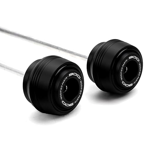 Motorcycle Front Rear Fork Sliders Wheel Frame Slider Crash Protector Axle Slider Crash Pads Compatible With Z900 Z900RS Z900SE Z 900 RS SE 2019-2024 2025 (Black, Front and Rear Slider) - color: Black, size: Front and Rear Slider