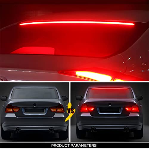 Car LED Brake LED Strip Light, 35inch 144LED DC12V High Mount Stop Brake Light Bar, Rear Window Warning Signal Light for Vehicles Trucks Cars