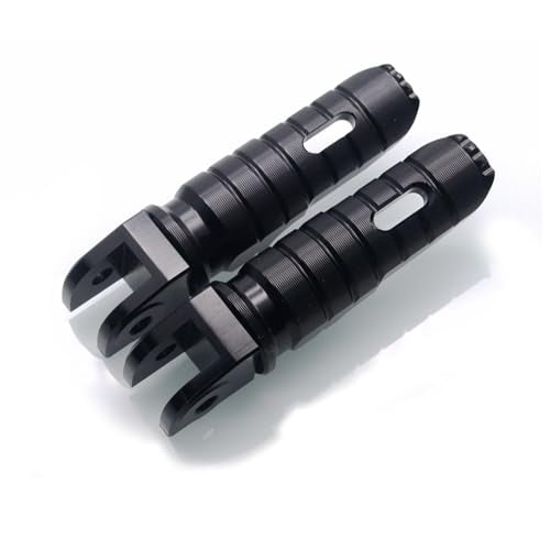MZS Motorcycle Foot Pegs, 360° Roating Rider Front Footpegs Rest Pedal Black CNC Compatible with Panigale 899 959 1199 1299 V2 V4 / Streetfighter V2 V4 / 1098/1198 - size: Panigale 899 959 1199/Streetfighter 1098 1198