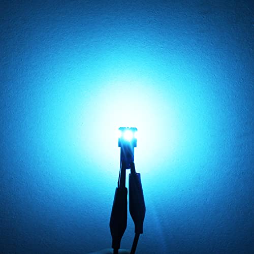PHINLION 194 168 LED Bulb Ice Blue Super Bright 2825 W5W T10 Wedge 6-SMD 3030 Chipsets LED Replacement Bulbs for Car Interior Dome Map Parking Trunk Door Courtesy License Plate Lights - color: Ice Blue