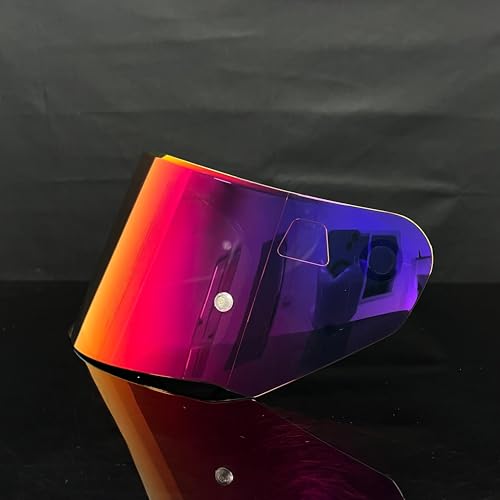 Assault Helmet Visor,Motorcycle Helmet Shield Replacement UV Protection Windshield Compatible With Assault,Stream,Rapid,Storm,FF320,FF328,FF353,FF800 (Revo Rose Red) - color: Revo Rose Red