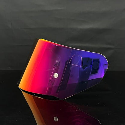 Assault Helmet Visor,Motorcycle Helmet Shield Replacement UV Protection Windshield Compatible With Assault,Stream,Rapid,Storm,FF320,FF328,FF353,FF800 (Revo Rose Red) - color: Revo Rose Red