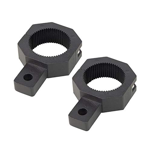 SKYWORLD 2Pcs 1" 1.4" 1.6" 2" Horizontal Bar Clamp Mounting Kit LED Lights bar Bull Bar Roof Racks Roll Cages fit for Motorcycle Crash Bar Guard ATV UTV SUV