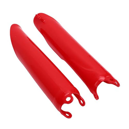 Aramox 1 Pair Front Fork Guard Shock Covers, Front Shock for CR125 CR250 CR500 1993-2007, CRF250R 2004-2018 Red