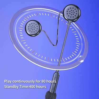 BT40 Motorcycle Helmet Bluetooth Headset, Black, Wireless, Bluetooth 5.0, IP67 Waterproof, 90H Playtime, Modern Style, Adult Unisex, Compatible with Smartphones, MP3, GPS