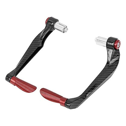 F FIERCE CYCLE 1 Pair 22mm Motorcycle Handlebar Protector Universal Motorcycle Brake Clutch Lever Guard Red - color: Red