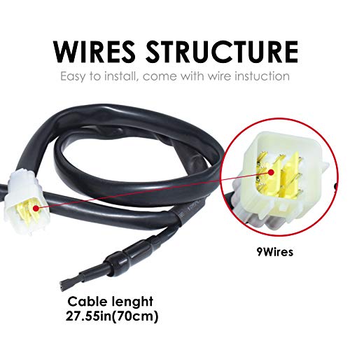 7/8" 22mm Left ATV Motorbike Handlebar Switch Motorcycle Horn Turn Signal Warning Light Switches
