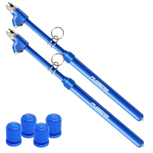 2-Pack Truck Tire Gauges for Tires Pressure, Dual-Head Tire Pressure Gauge, 150 PSI/10 BAR Range, with 4 Tires Pressure Caps for Semi Trucks, RVs, Cars, and Motorcycles - style: 2 pack