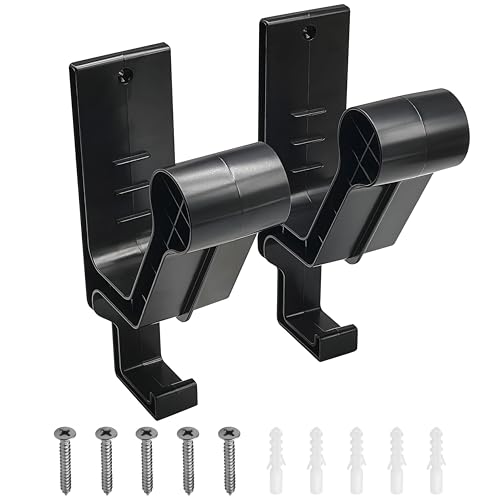 2 Pack Wall Mount Helmet Holder for Motorcycle, Bike & Football Helmets | Multi-Purpose Wall Mount Bracket for ，Coats, Bag，Headphones, Hats & Hair Accessories etc ﻿