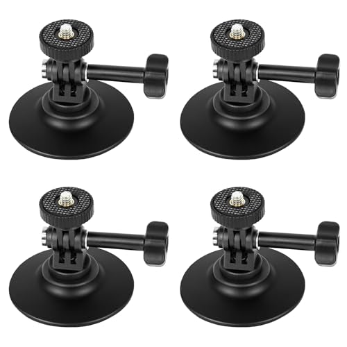 EMART (4 PCS Flexible Adhesive Mount Kit, GoPro Helmet Mount Sticky Chin Base Compatible with Insta360 X4 X3 X2 One RS for GoPro Max 360 Panoramic Camera Hero 13/12/11/10/9 DJI Motorcycle Accessories - size: 4 Pack