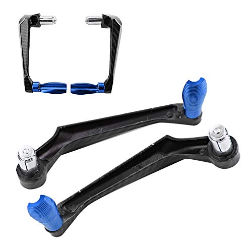 Motorcycle Lever Guards, 7/8 inch Universal Aluminum Alloy Motorcycle Handlebar Brake Protector (Blue)