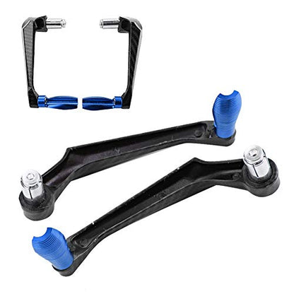 Motorcycle Lever Guards, 7/8 inch Universal Aluminum Alloy Motorcycle Handlebar Brake Protector (Blue)