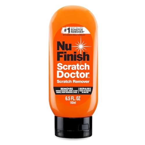 Nu Finish Car Scratch Remover, Scratch Removal for Cars Eliminates Paint Scrapes, Scuffs, Haze and Swirls on Cars, Boats and Motorcycles , 6.5 Oz, White - style: Scratch Remover