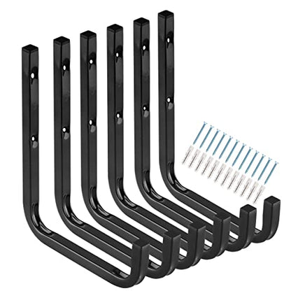 Garage Storage Hook, 6.3 Inch Heavy Duty Wall Mount Utility Hanger - size: 7.6inch x6.3inch